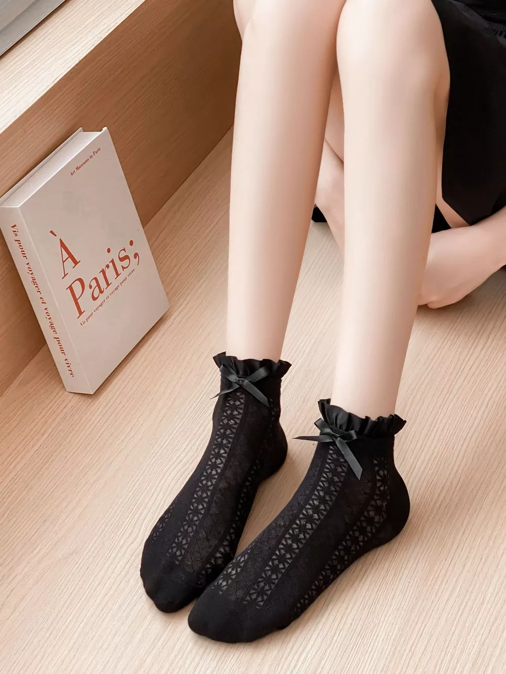 Lace Bow Socks, image 2