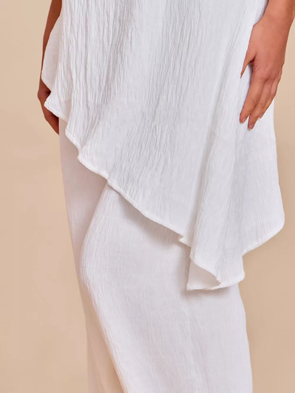 Full Size Asymmetrical Hem Tube Top and Pants Set Plus Size, image 5