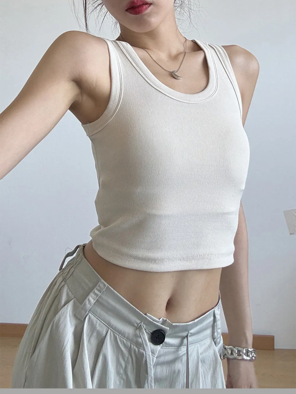 Ribbed Crop Tank Top, image 19