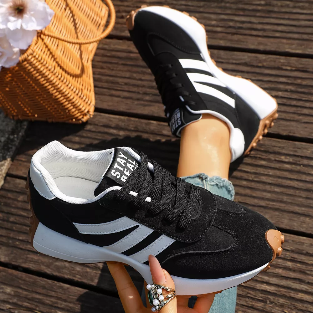 Round Toe Lace Up Sneakers, image 7