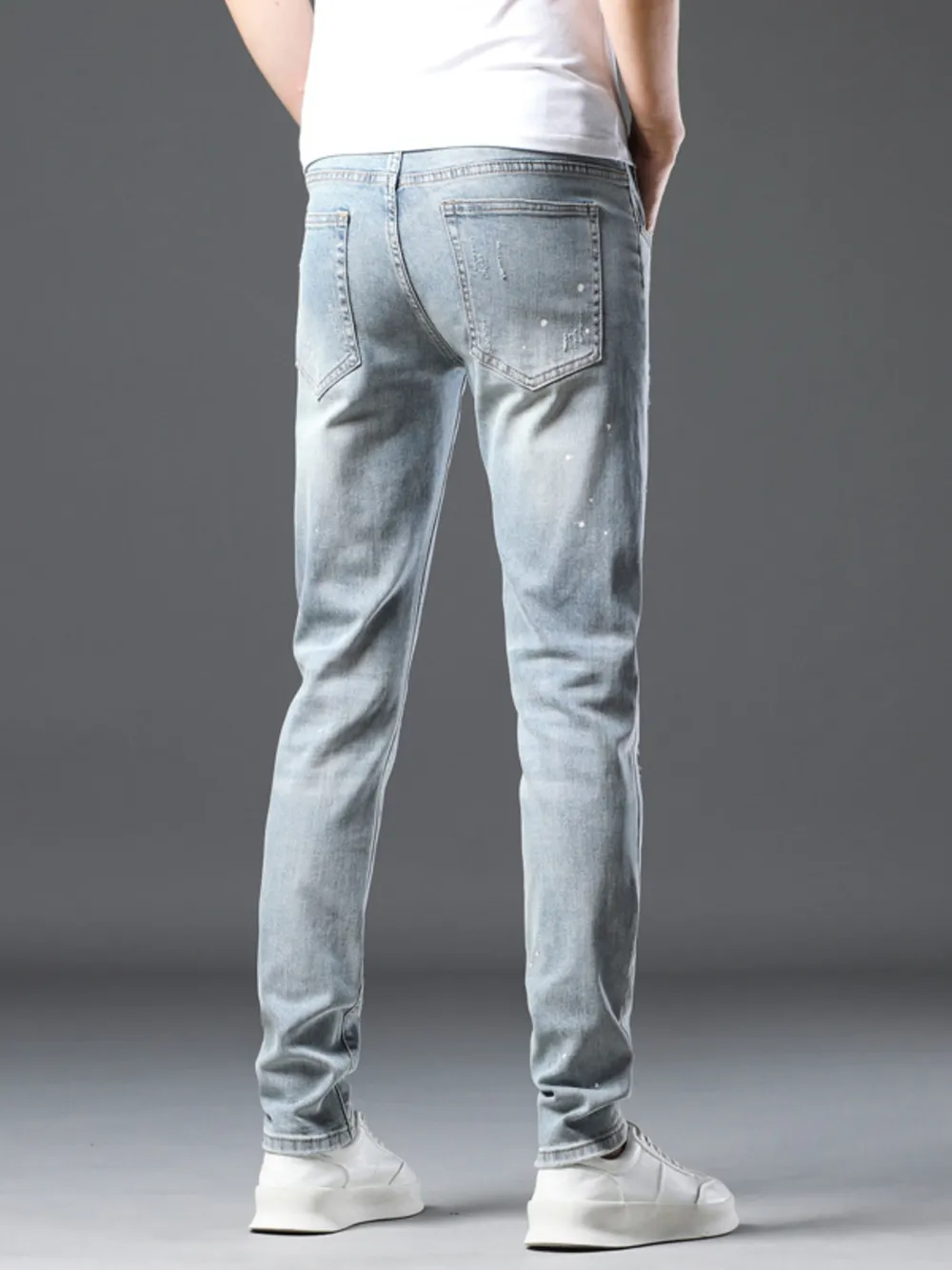 Men's Distressed Slim Fit Jeans, image 6