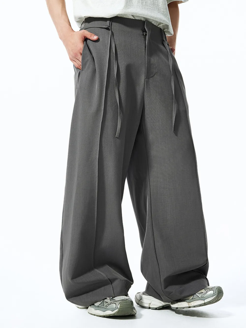 Men's High-Waist Wide-Leg Pants, image 7