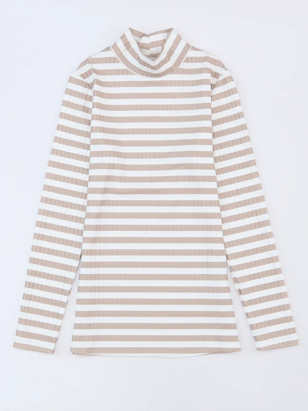 Striped Textured Knit Long Sleeve Tee, image 10