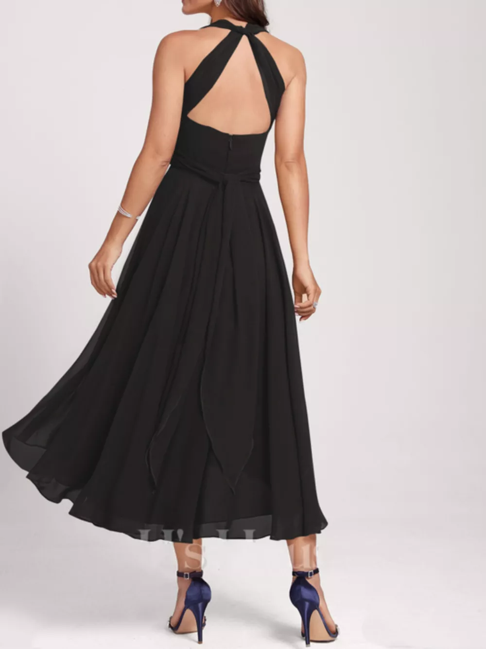Ruched A-Line Midi Dress, image 19