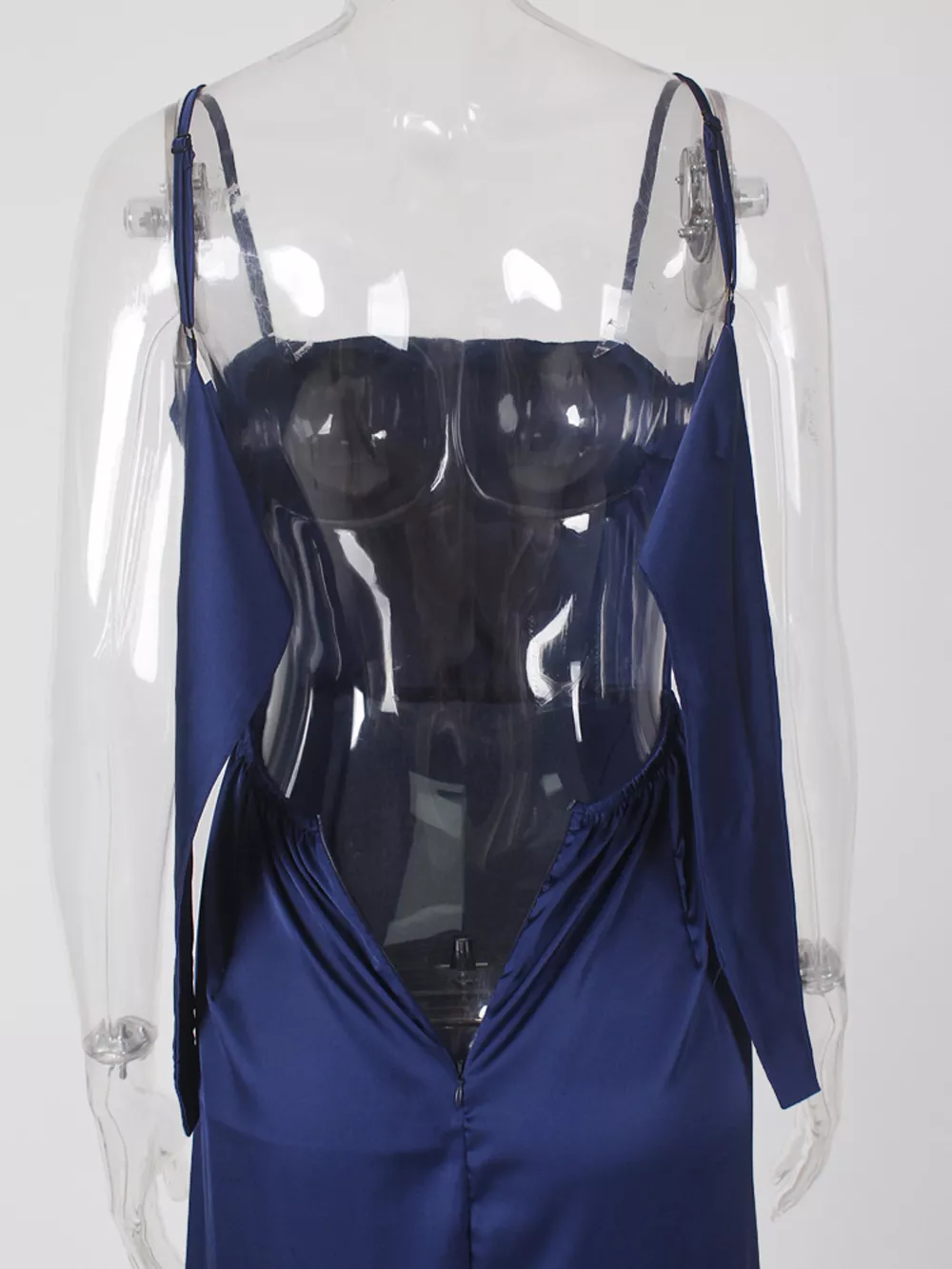 Spaghetti Strap High-Slit Maxi Dress, image 5