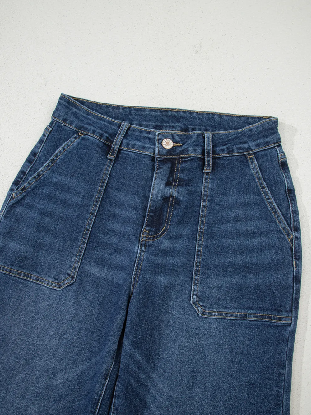 Cropped High Rise Wide Leg Jeans, image 14