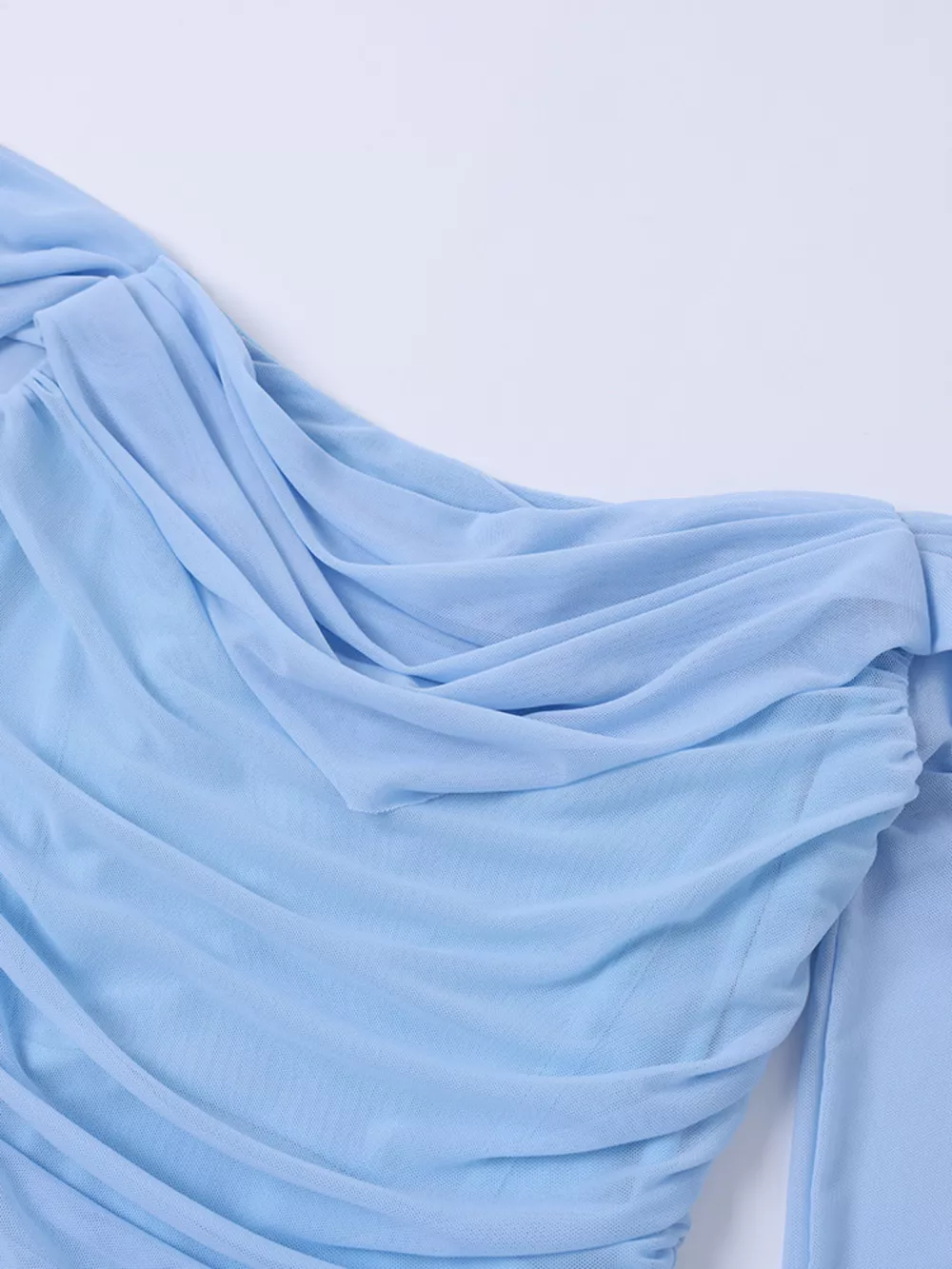 Off-Shoulder Ruched Mermaid Maxi Dress, image 25