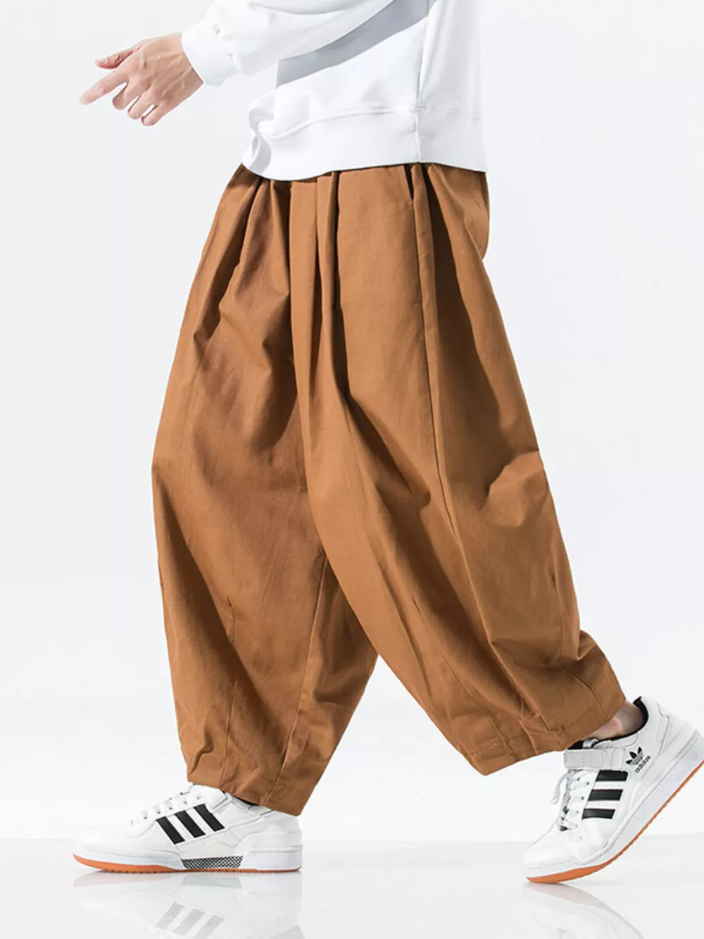 Men's Plus Size Wide Leg Casual Pants, image 4