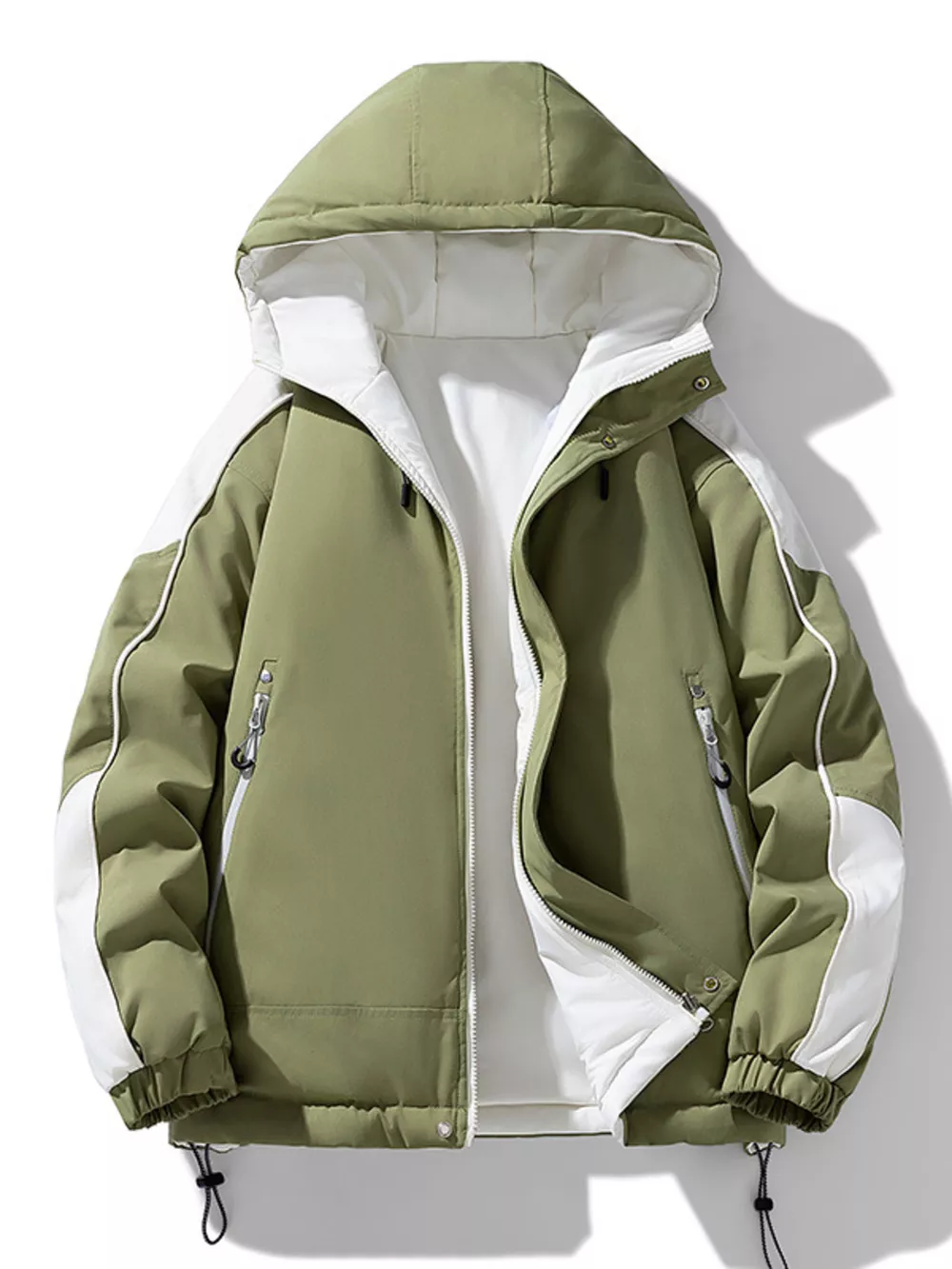 Men's Full Size Reversible Two-Tone Hooded Jacket Plus Size, image 3