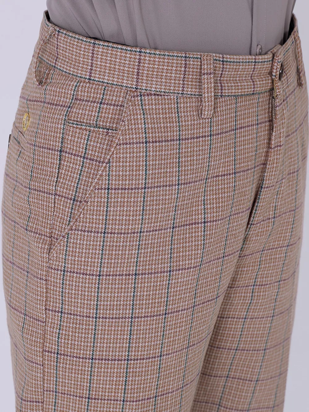 Men's Slim Fit Plaid Pants, image 5