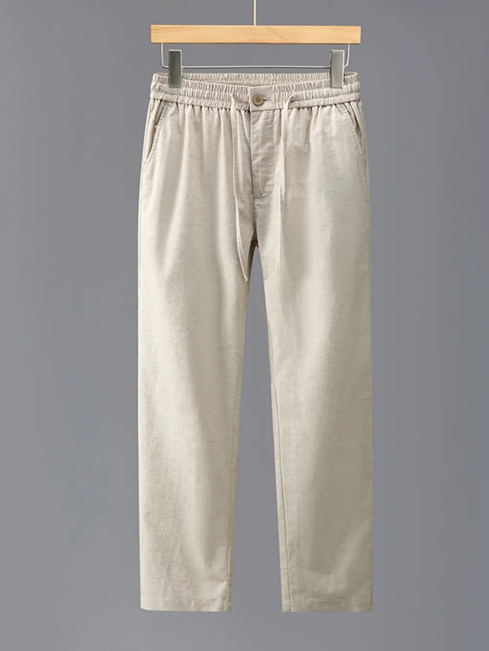 Men's Plus Size Drawstring Loose Fit Pants, image 2