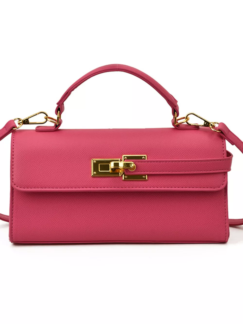 Golden Clasp Crossbody Bag, image 13