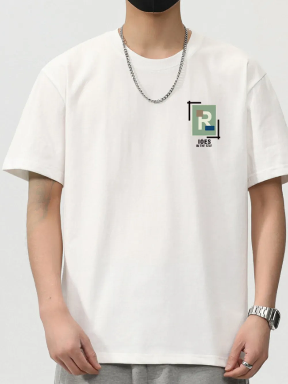 Men's Plus Size Round Neck Short Sleeve T-Shirt, image 4