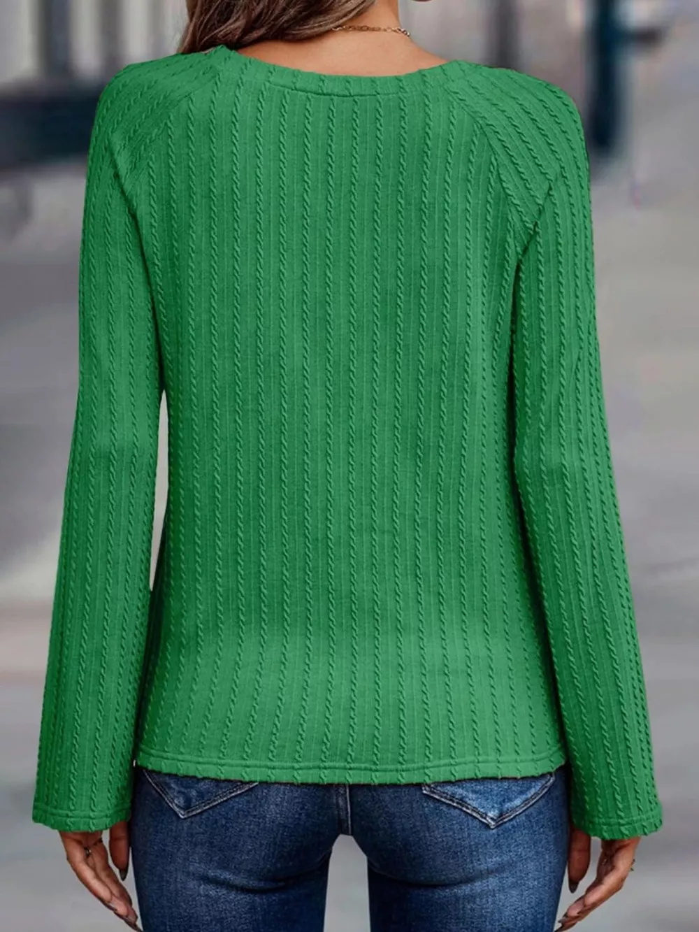 Textured Knit Long Sleeve T-Shirt, image 25