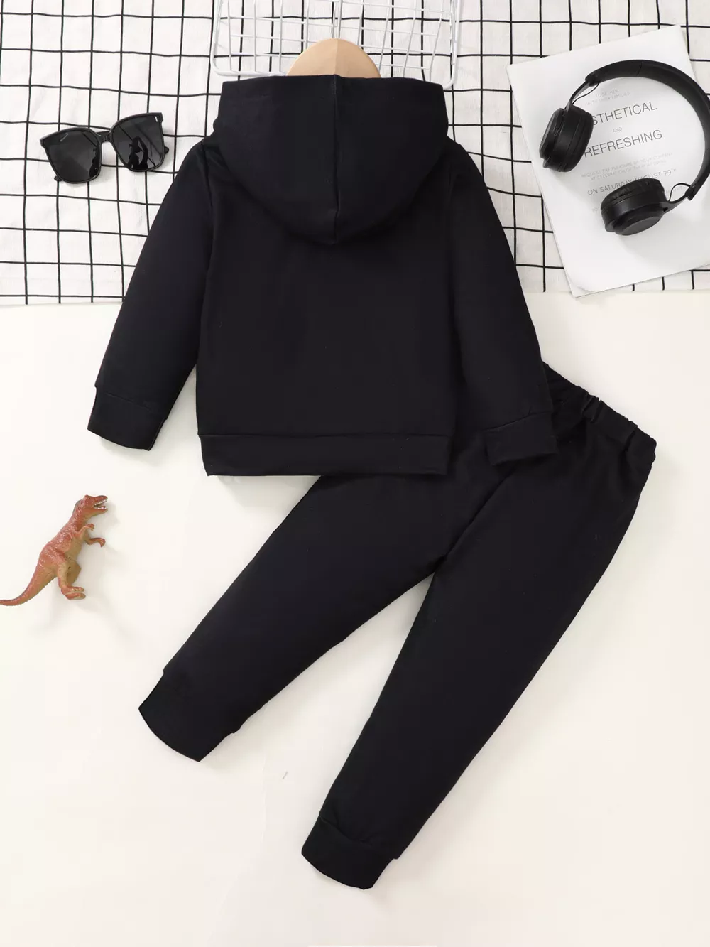 Children's Dinosaur Hoodie & Pants Set, image 2