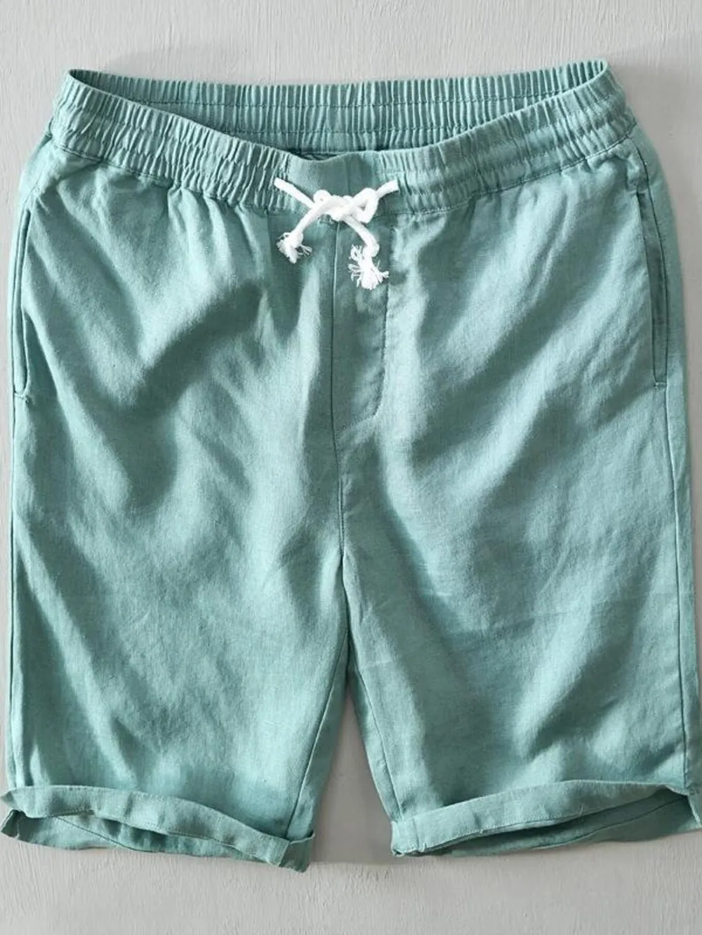 Men's Plus Size Casual Drawstring Shorts, image 2