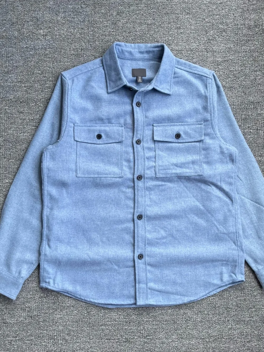 Men's Button Up Long Sleeve Shacket, image 8