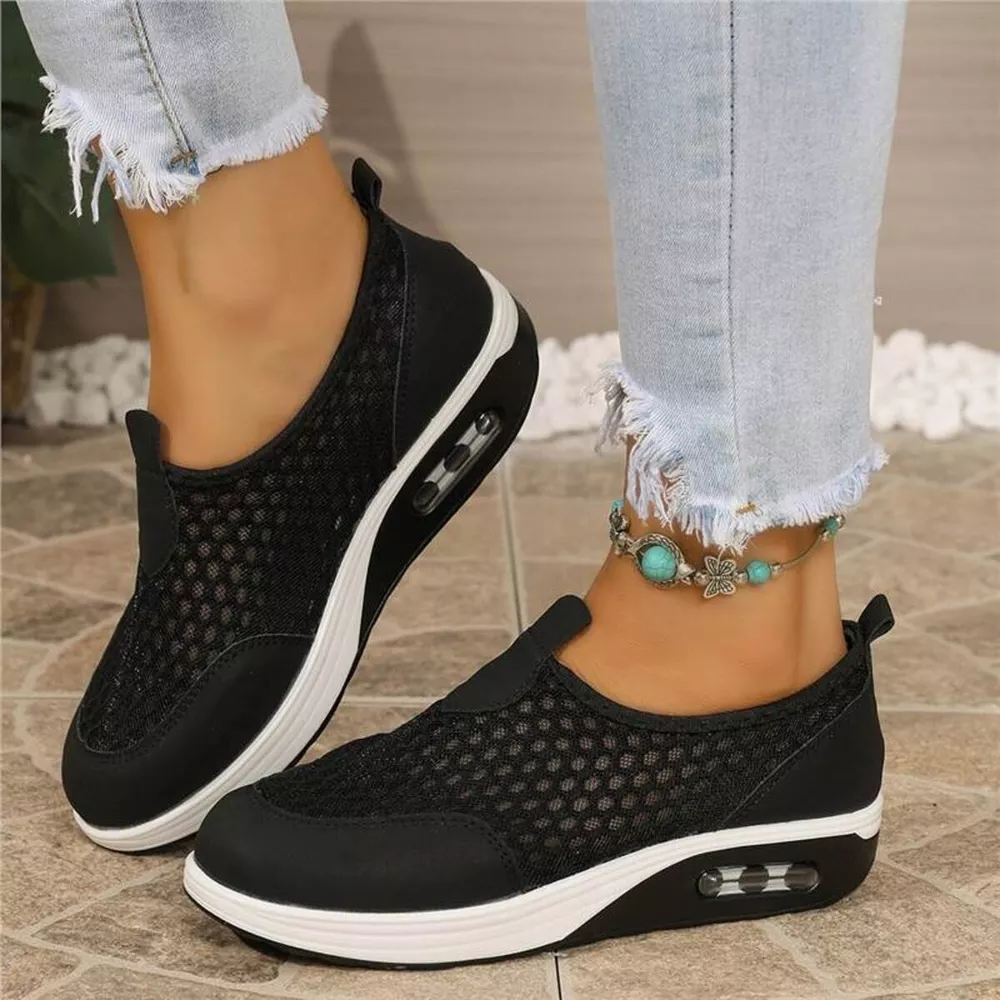 Round Toe Mesh Sneakers, image 9