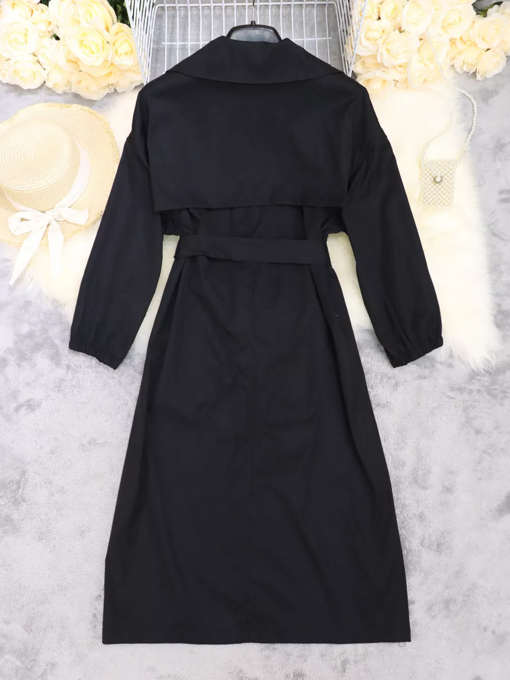 Tie Waist Midi Shirt Dress, image 11