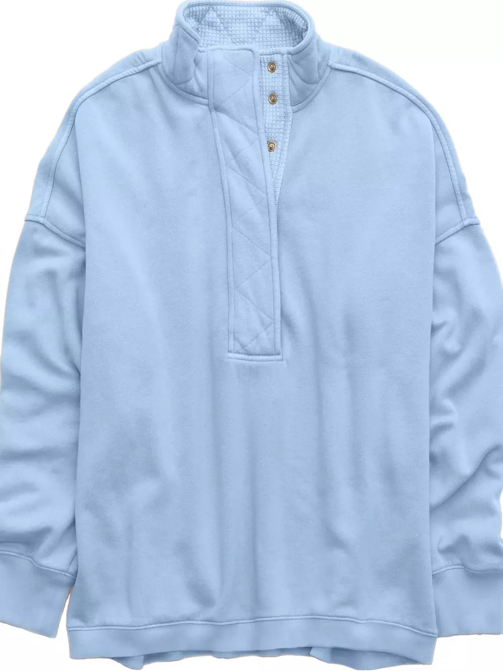 Half Snap Dropped Shoulder Sweatshirt, image 7