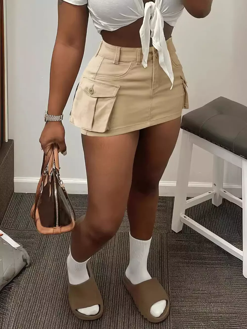 Cargo Pocket Mini Skirt, image 10