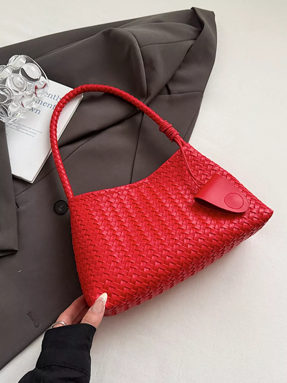 Woven Lightweight Shoulder Bag, image 15