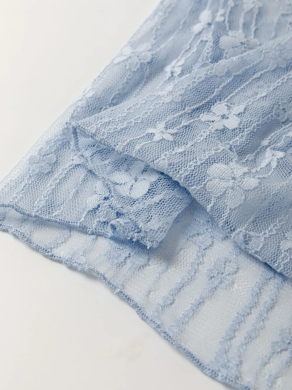 Lace See-Through Long Sleeve Blouse, image 17