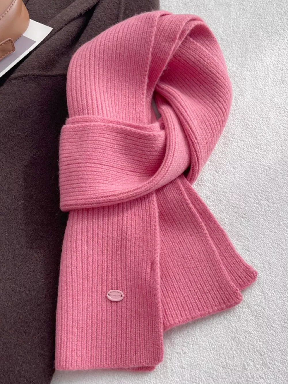 Pure Wool Soft Knit Scarf, image 6