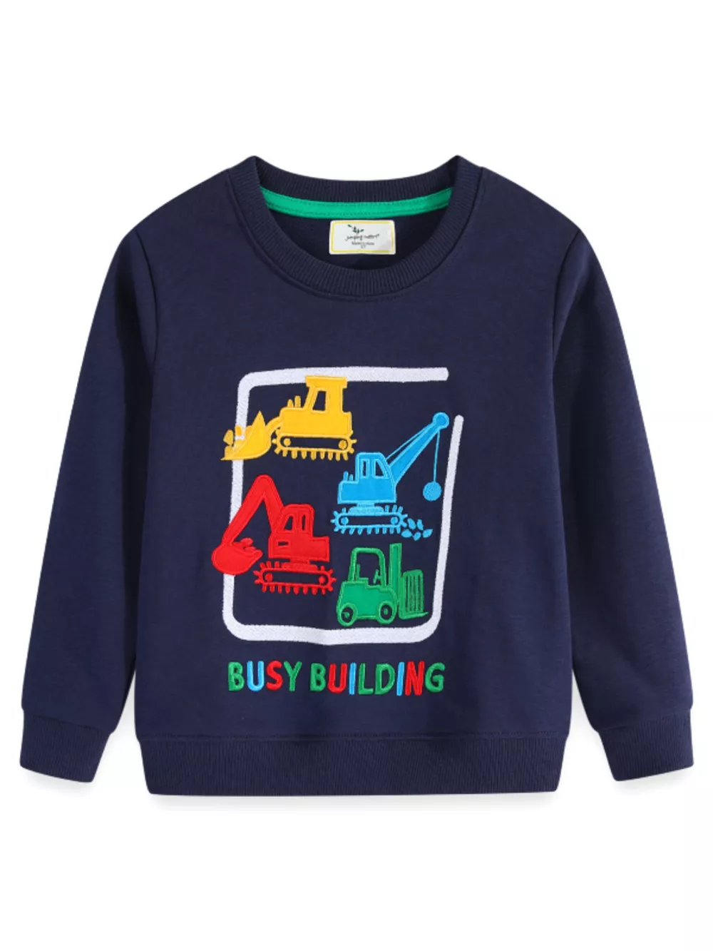 Children's Construction Vehicle Crew Neck Sweatshirt, image 4