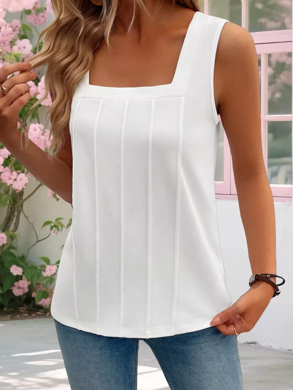 Square Neck Tank Top, image 5