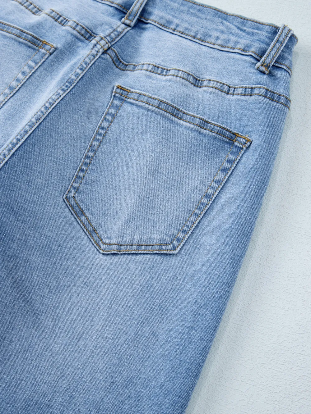 High Waist Wide Leg Washed Jeans, image 30