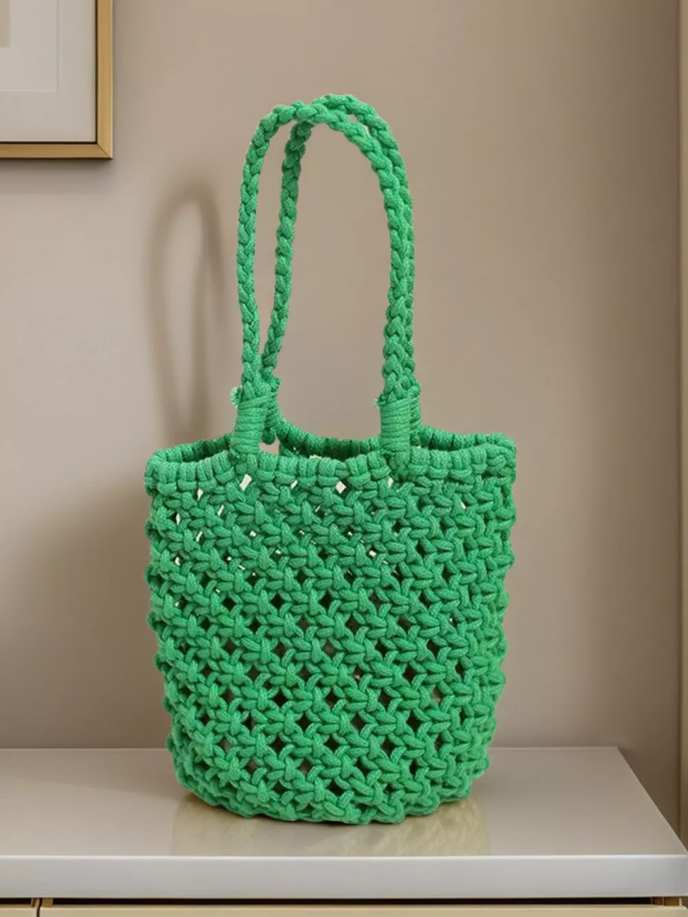 Handmade Crochet Handbag, image 7