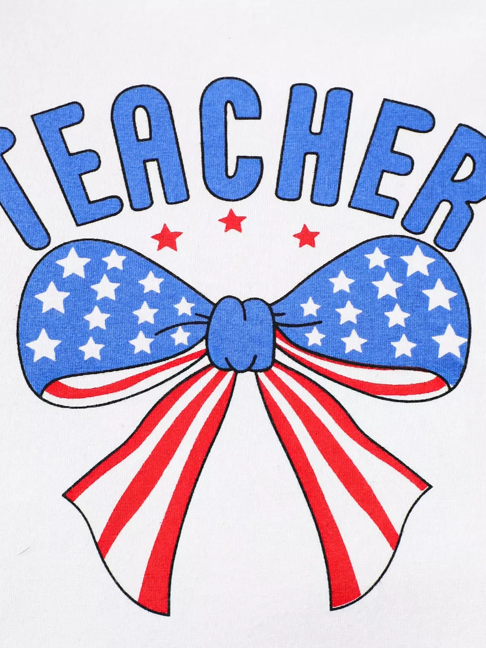 Children's Teacher Graphic Tee & Gingham Shorts Set, image 3