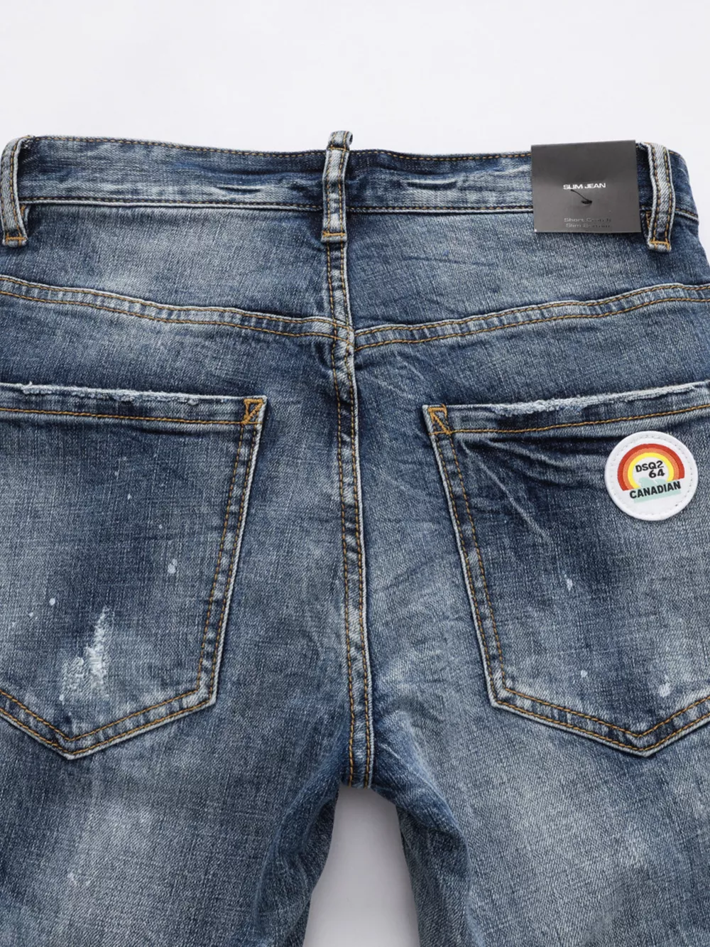 Men's Distressed Slim Fit Jeans, image 5