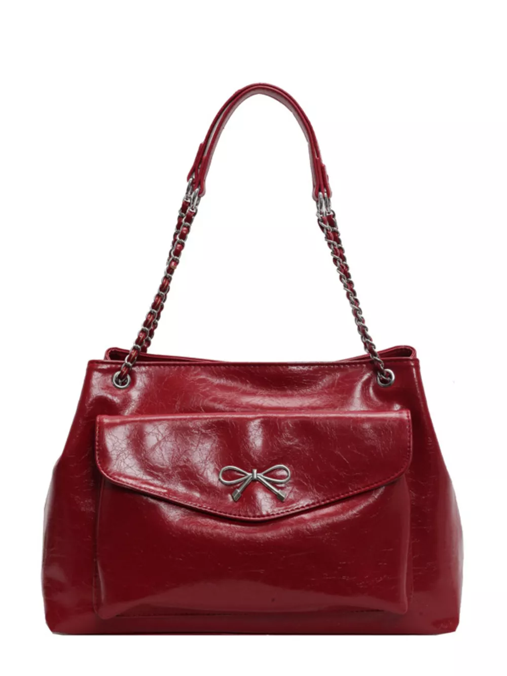 Bow PU Leather Shoulder Bag, image 10