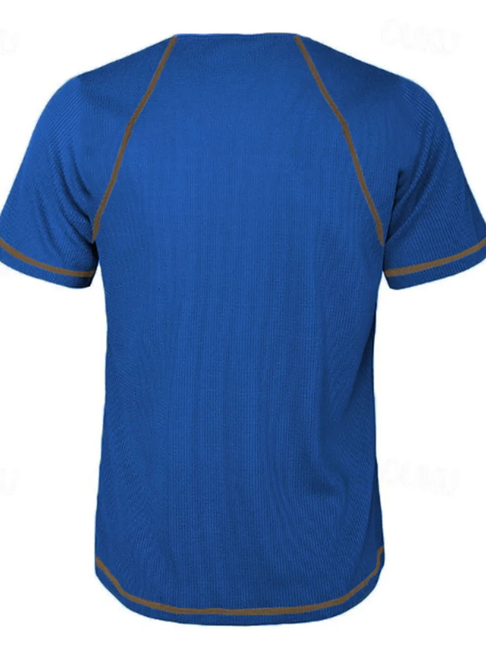 Men's Full Size Button Detail Short Sleeve T-Shirt Plus Size, image 11