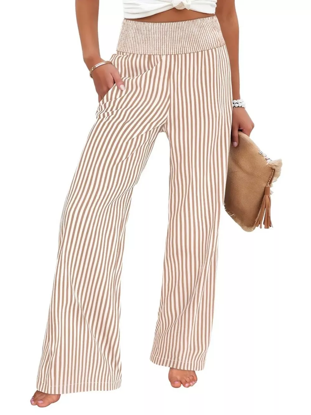 Striped Wide-Leg Pants, image 12