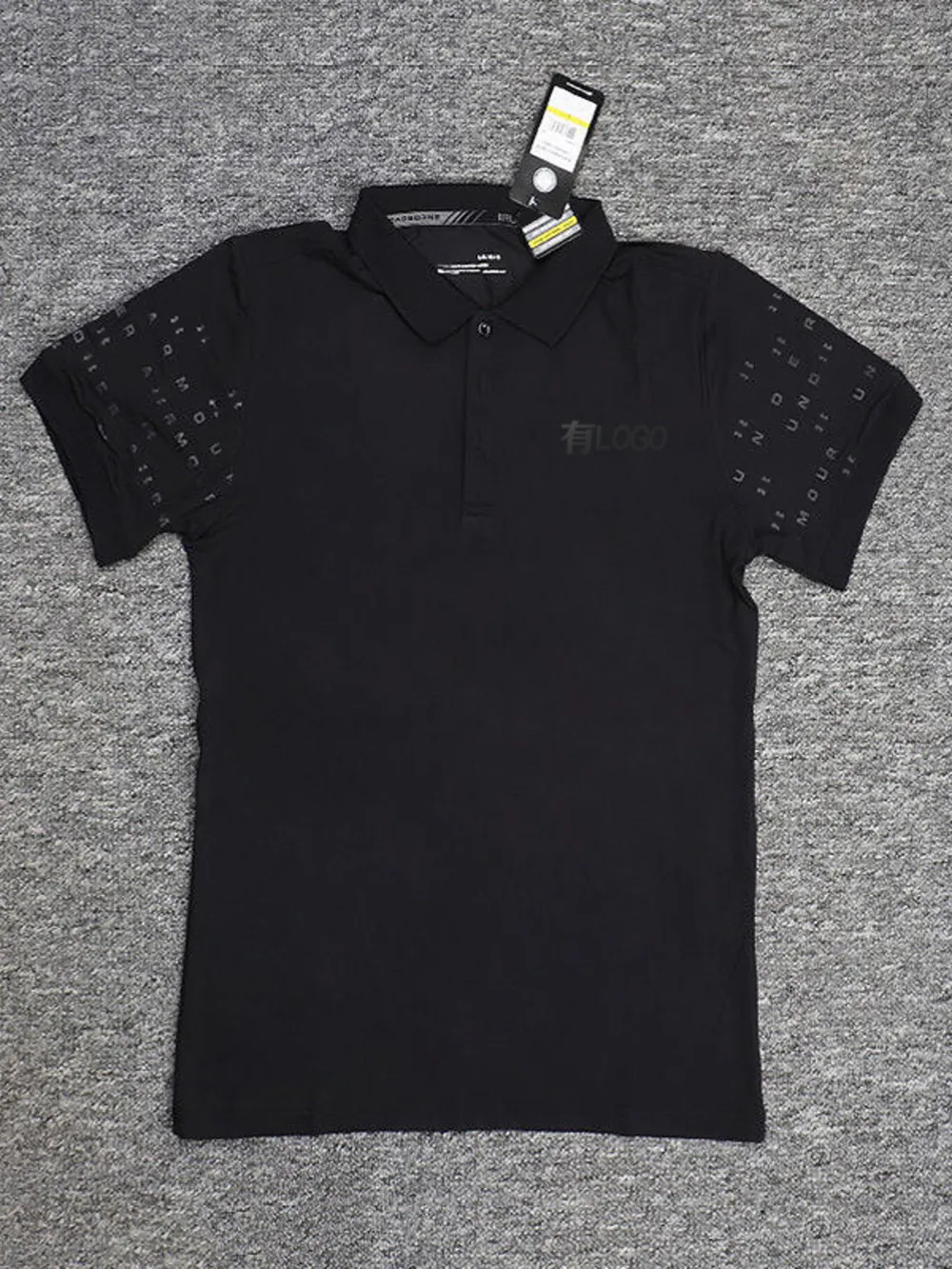 Men's Plus Size Short Sleeve Button Detail Polo