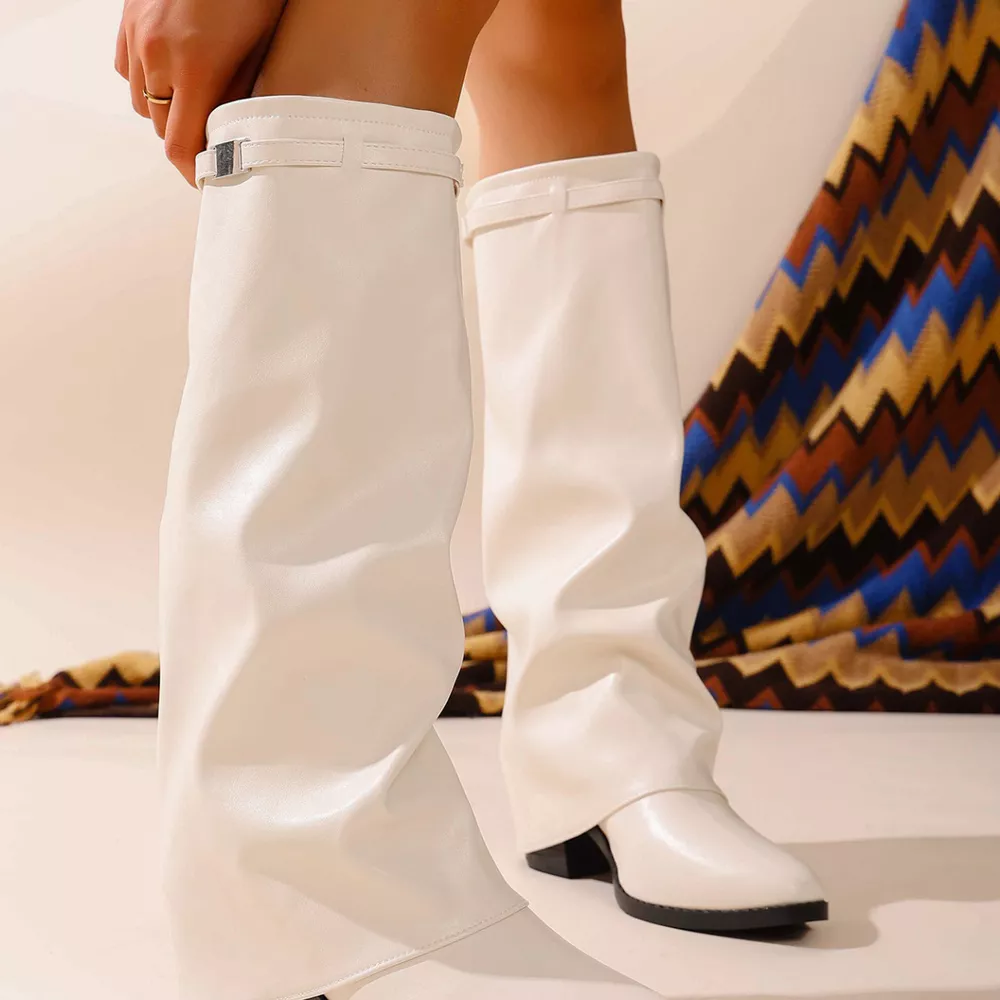 Point Toe Block Heel Boots, image 5
