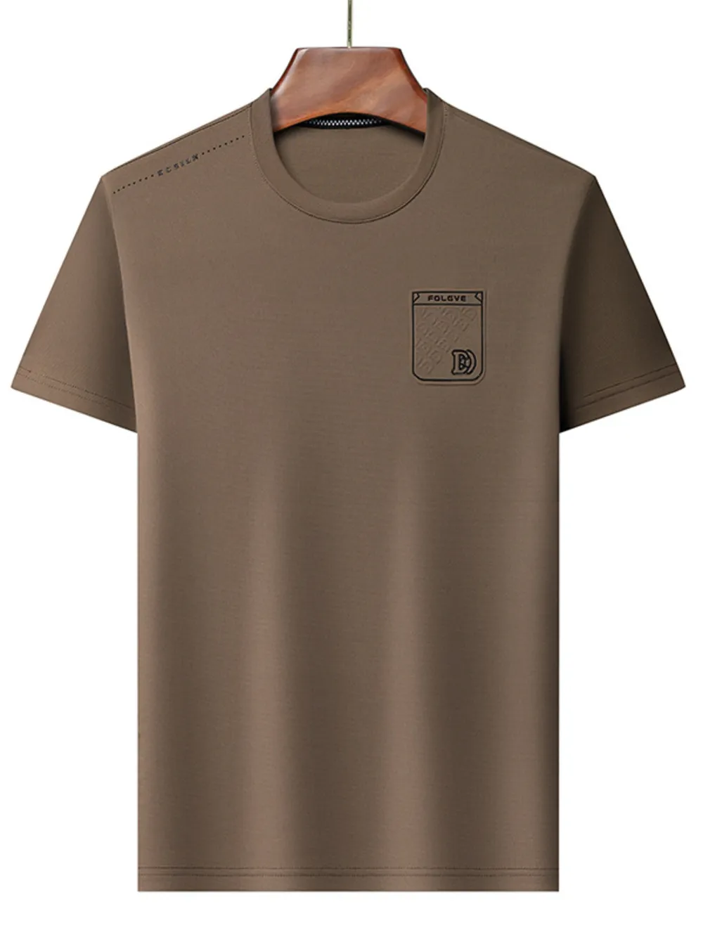 Men's Plus Size Round Neck Short Sleeve T-Shirt, image 5