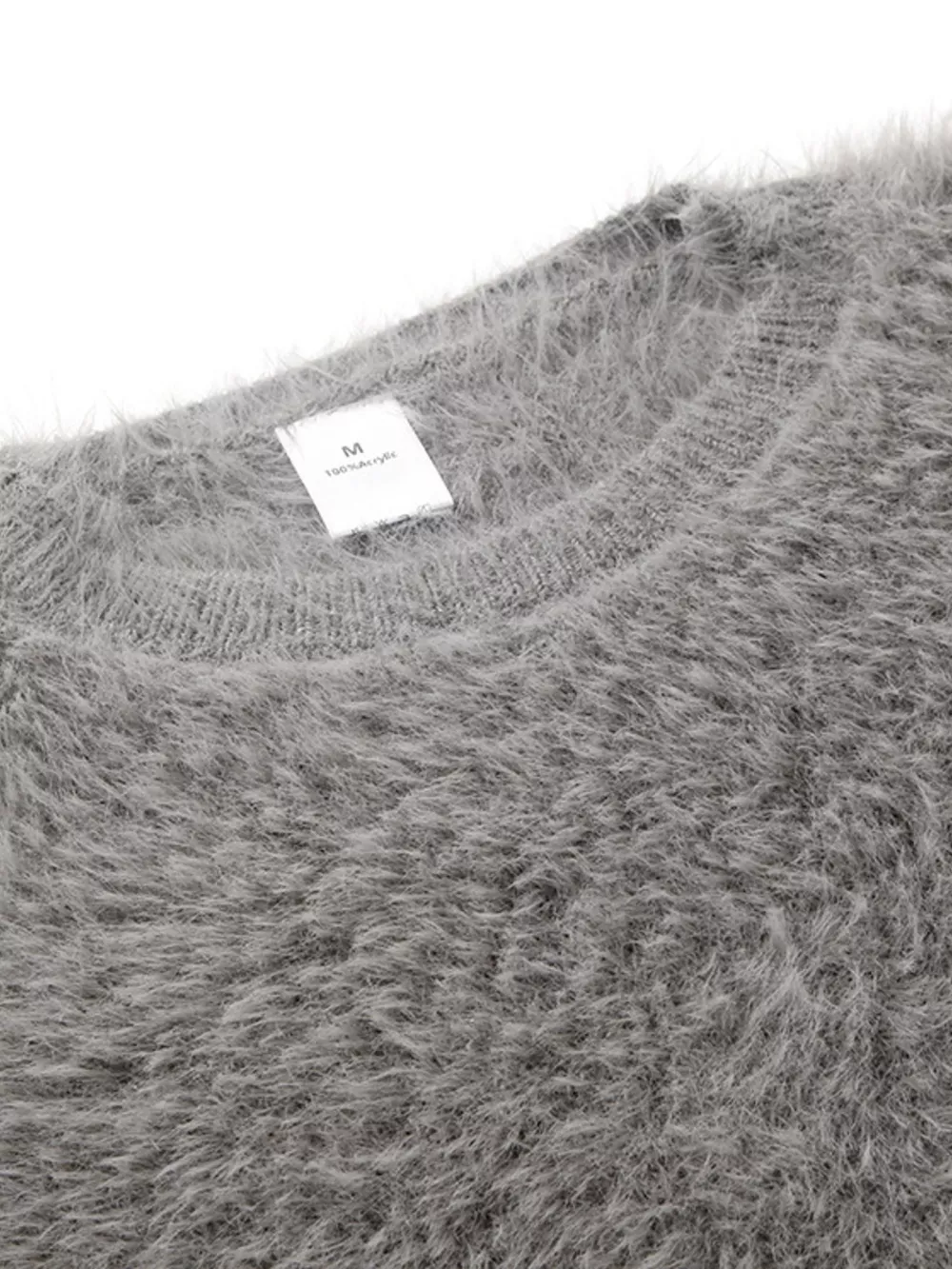 Fuzzy Round Neck Long Sleeve Sweater, image 15