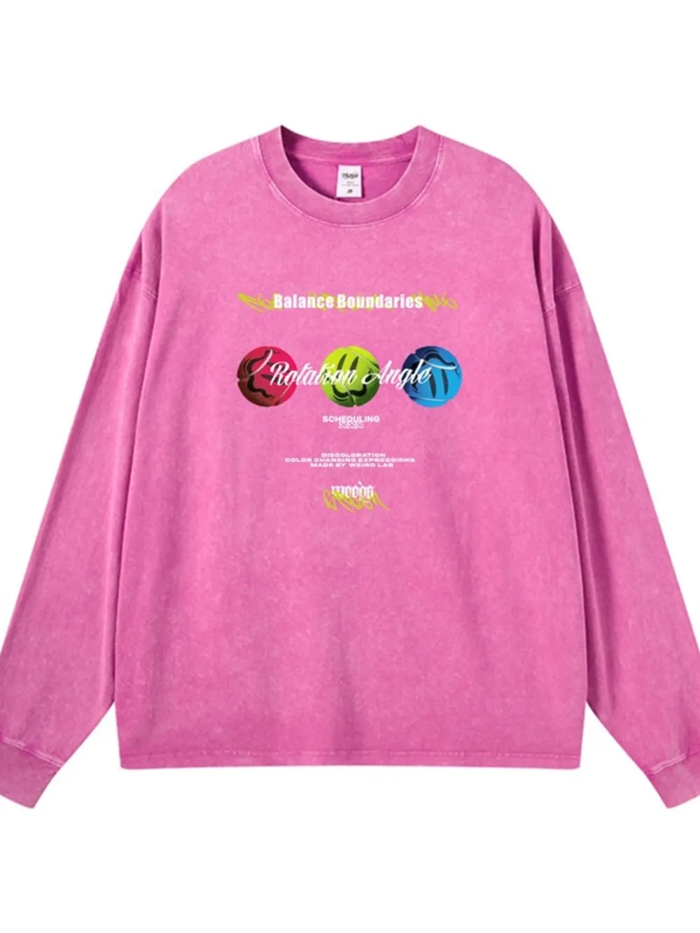 Men's Graphic Round Neck Long Sleeve T-Shirt, image 7