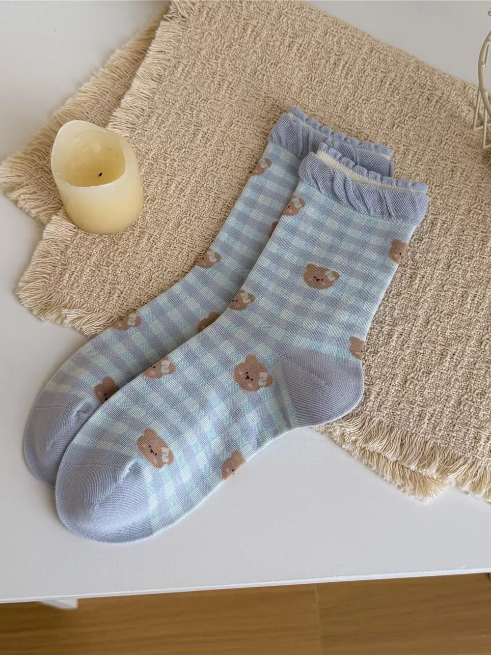 Bear Cotton Crew Socks, image 8