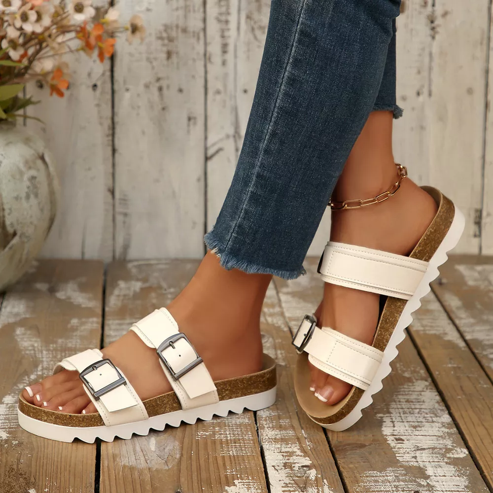 Open Toe Flats Sandals, image 8
