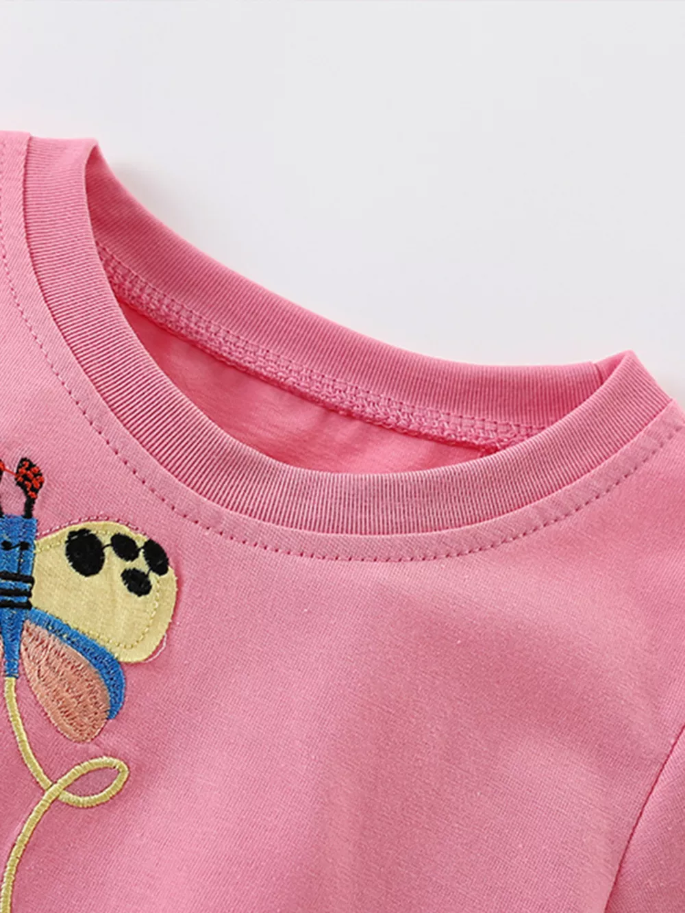 Children's Cute Cartoon Embroidered Short Sleeve T-Shirt, image 5