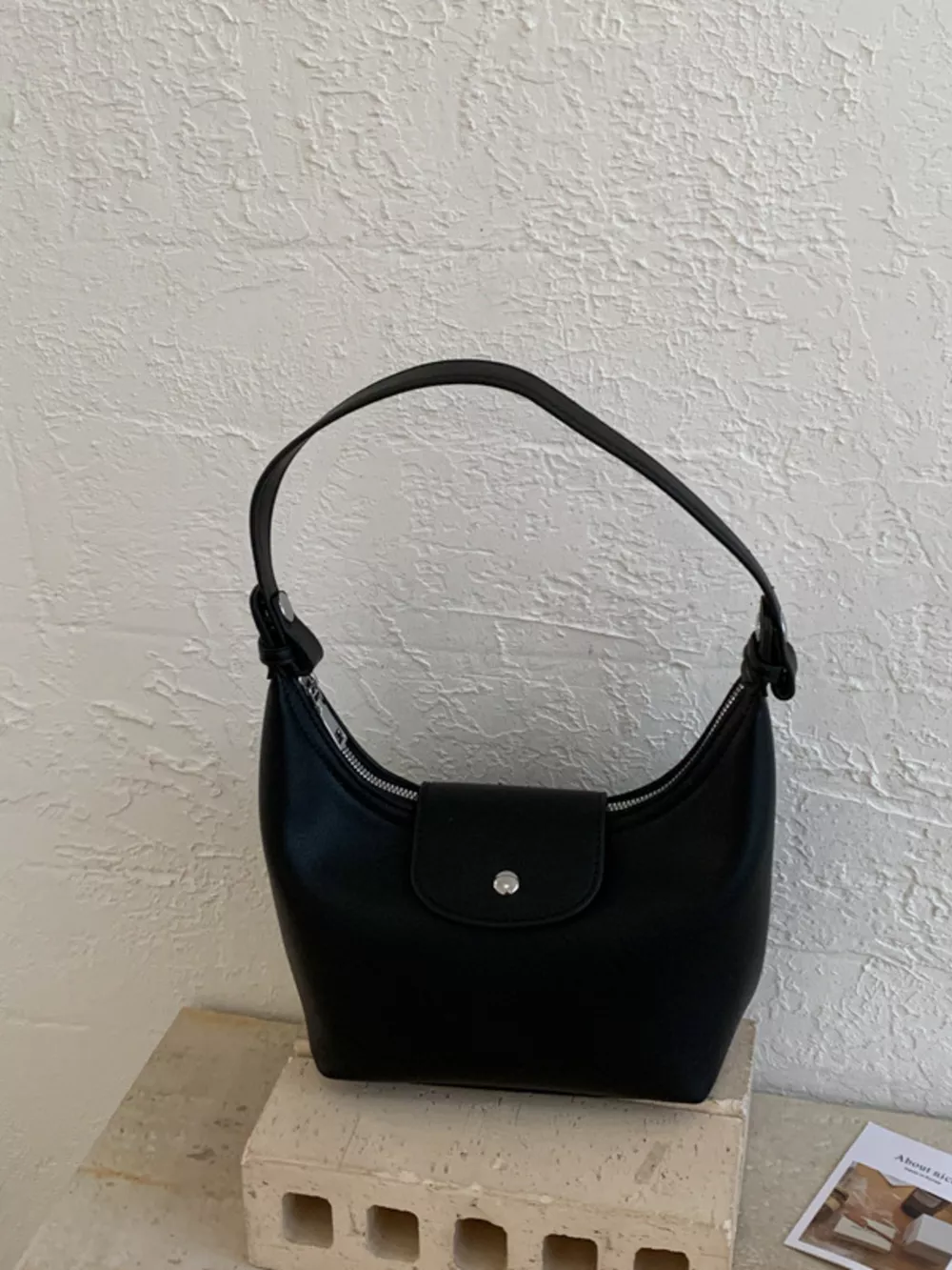 PU Leather Crescent Shoulder Bag, image 8