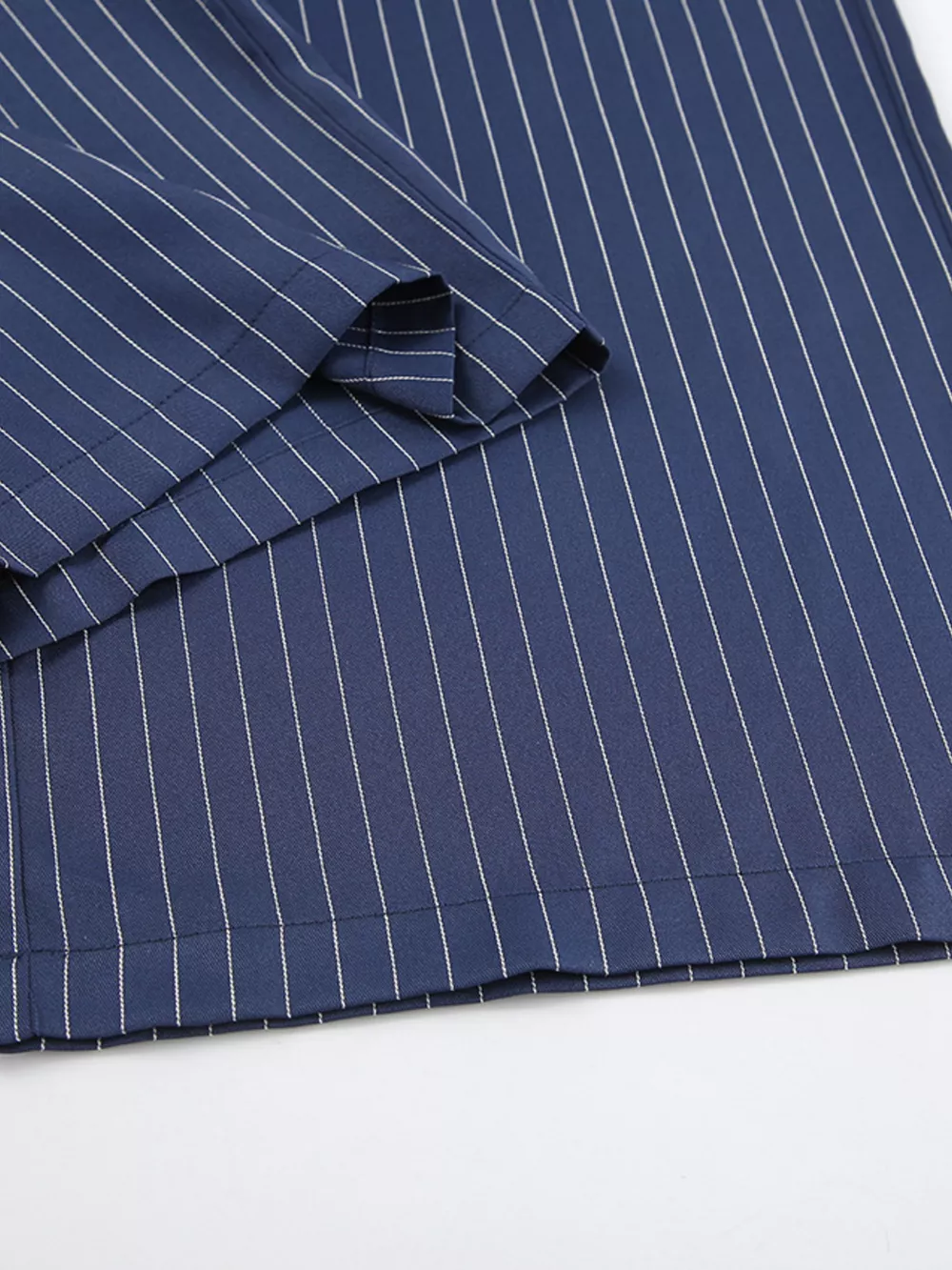 High-Waisted Pinstripe Wide-Leg Pants, image 9