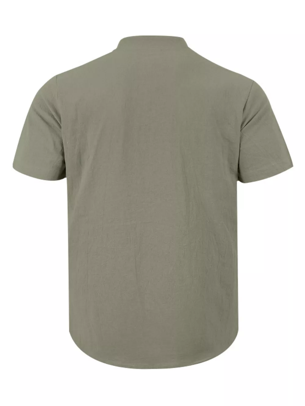 Men's Full Size Button Detail Short Sleeve Shirt Plus Size, image 16