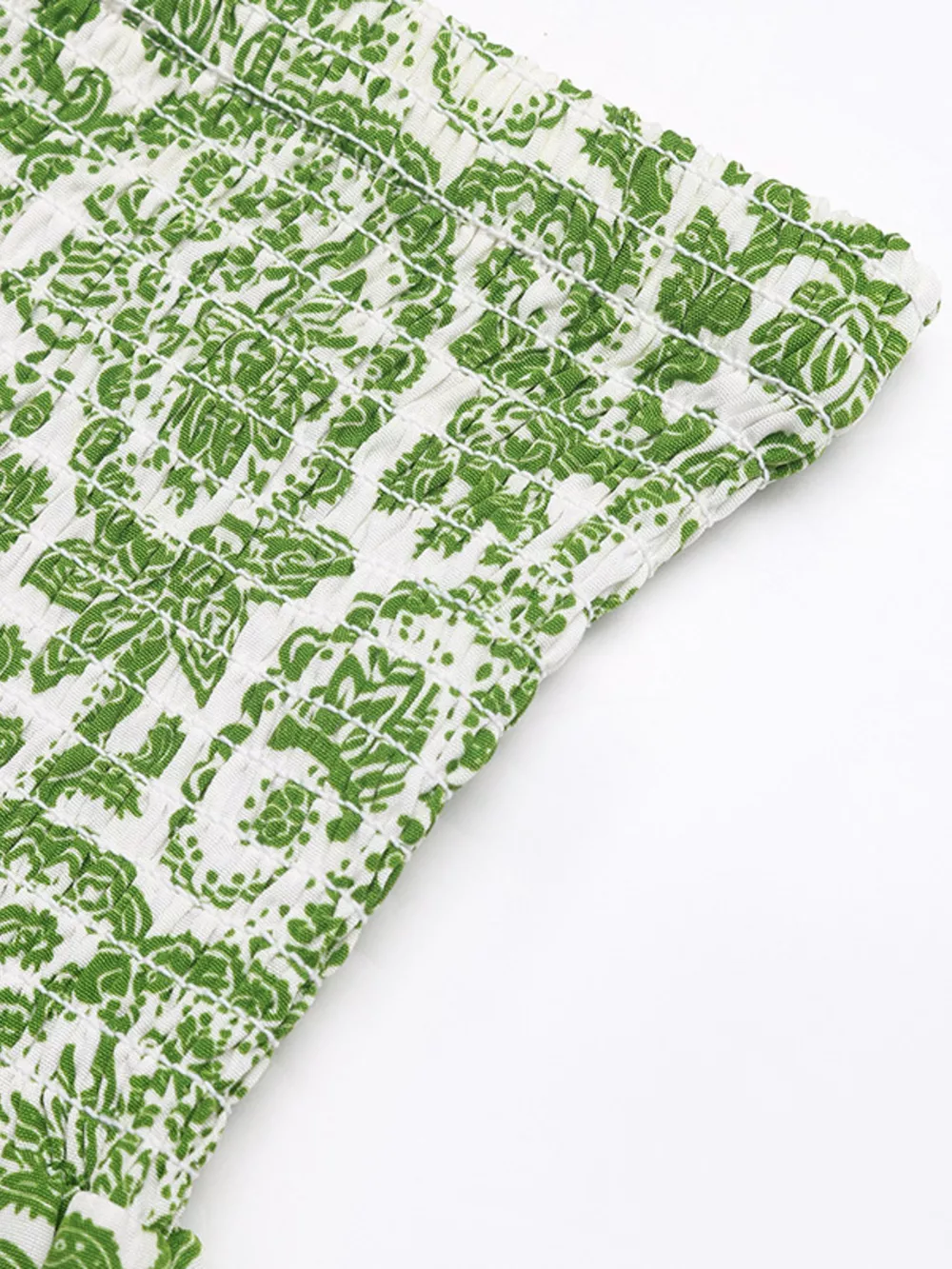 Smocked Printed Skirt, image 7