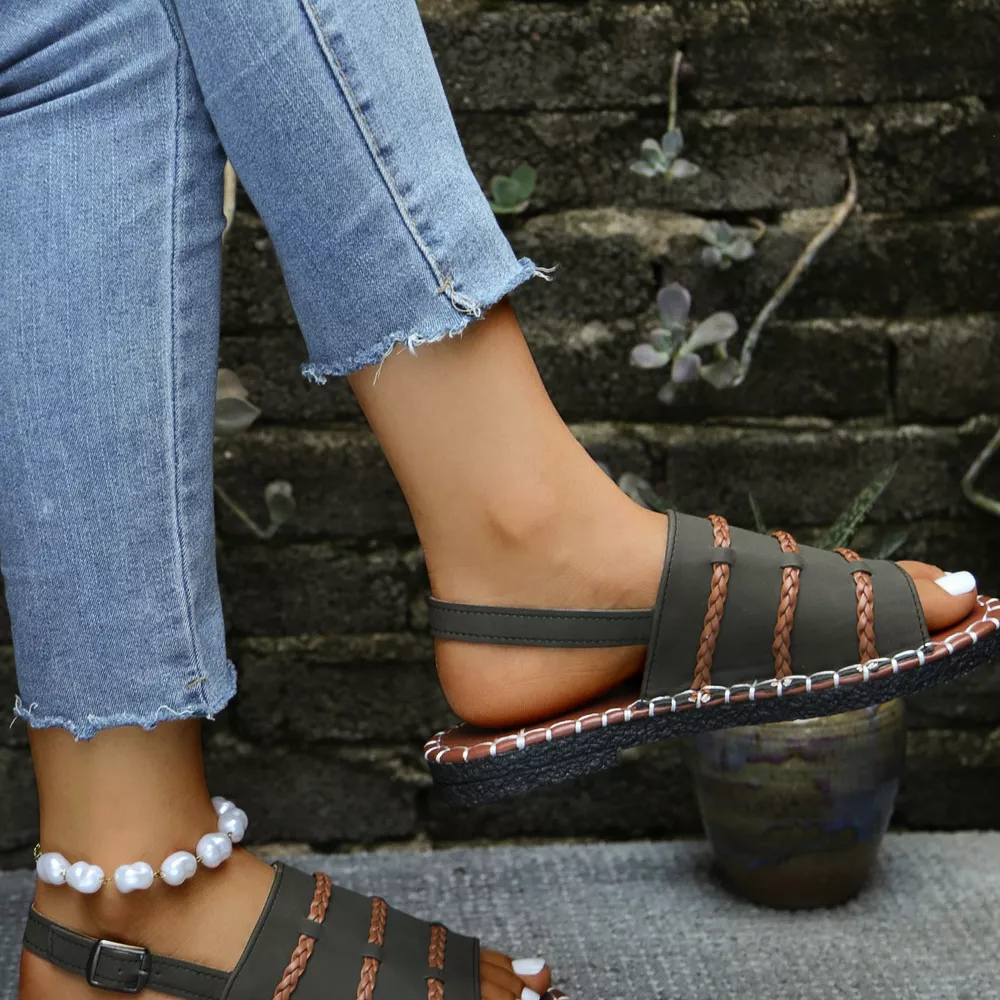 Open Toe Buckle Sandals, image 17